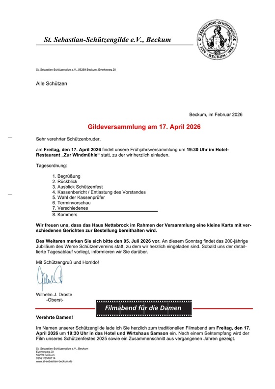 Einladung Gildeversammlung 20260417