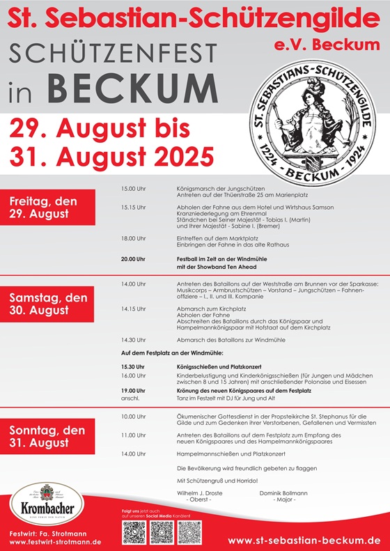 Plakat Schützenfest 2025 HP